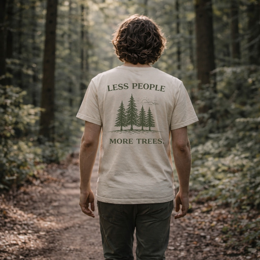 Less People More Trees Shirt – Introvert Nature Tee