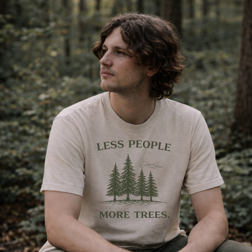 Less People More Trees Shirt – Introvert Nature Tee
